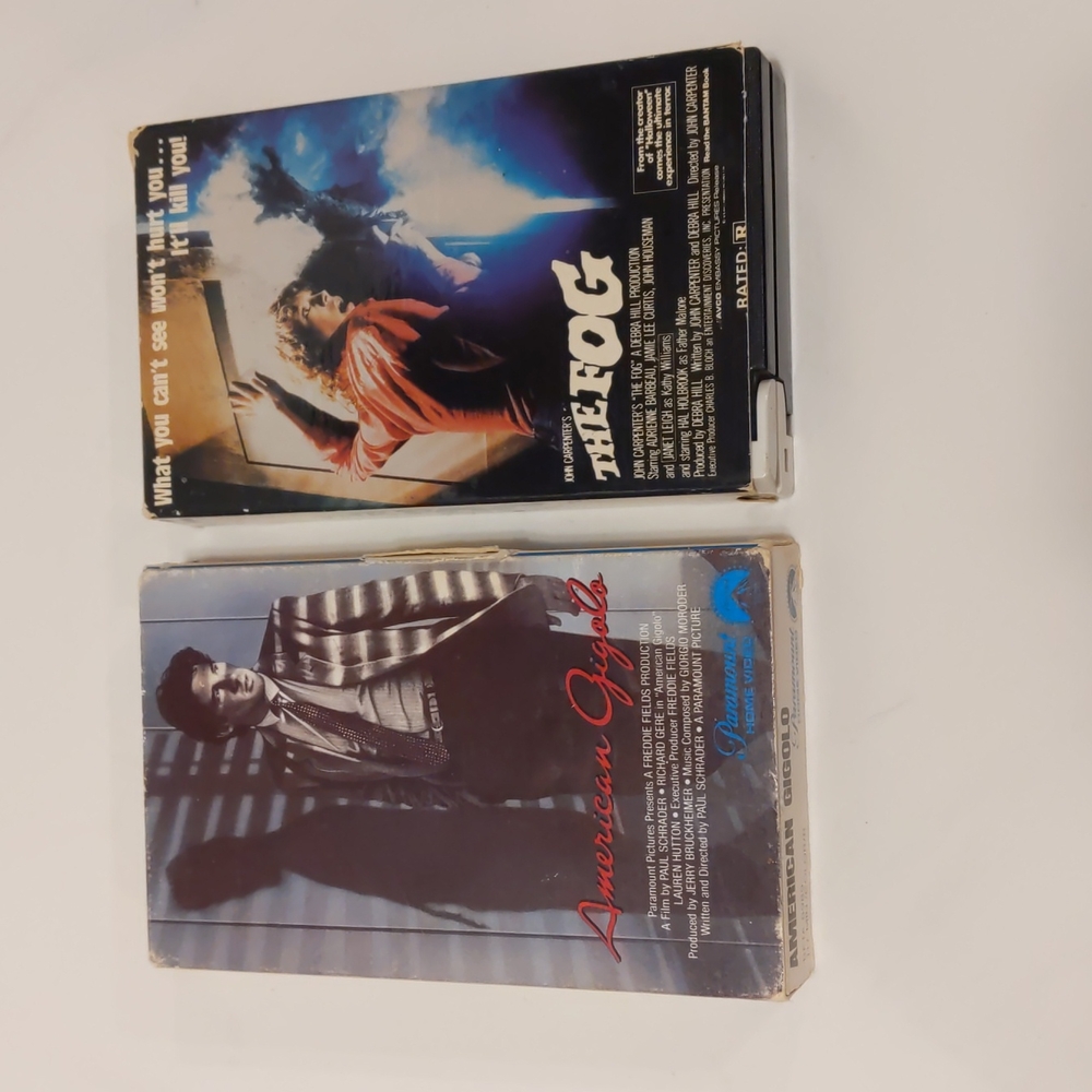 Beta Tapes 1979 The Fog and 1980 American Gigolo Vintage